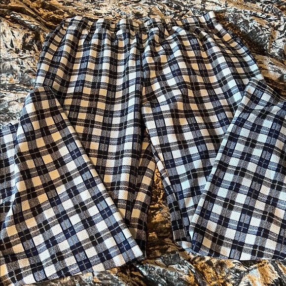 Blue Plaid Comfy Pants - Picture 1 of 7
